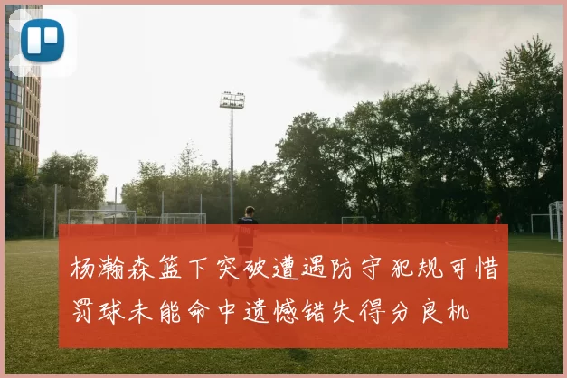 杨瀚森篮下突破遭遇防守犯规可惜罚球未能命中遗憾错失得分良机